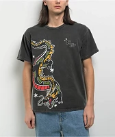 Ninth Hall Wildstyle Dragon Black Wash T-Shirt