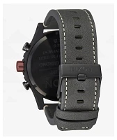 Nixon 51-30 Chrono Leather Black & Charcoal Analog Watch