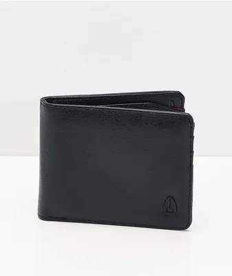Nixon Cape Vegan Leather Black Bifold Wallet