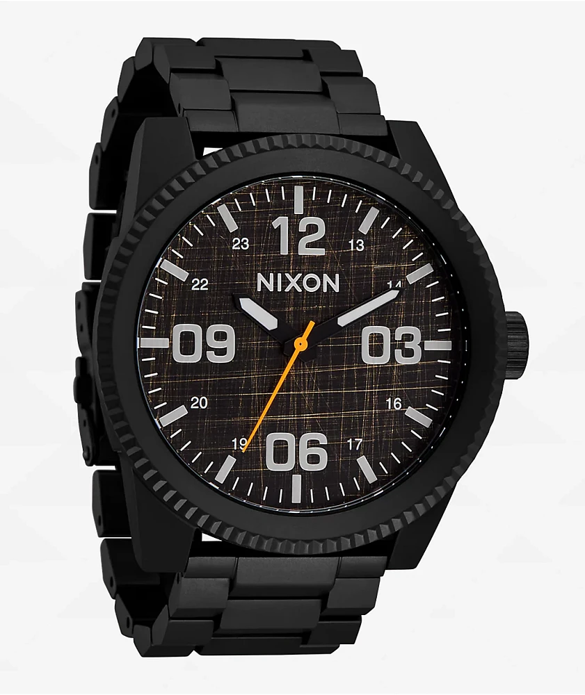 Nixon Corporal Stainless Steel Black Analog Watch