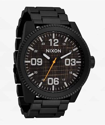 Nixon Corporal Stainless Steel Black Analog Watch