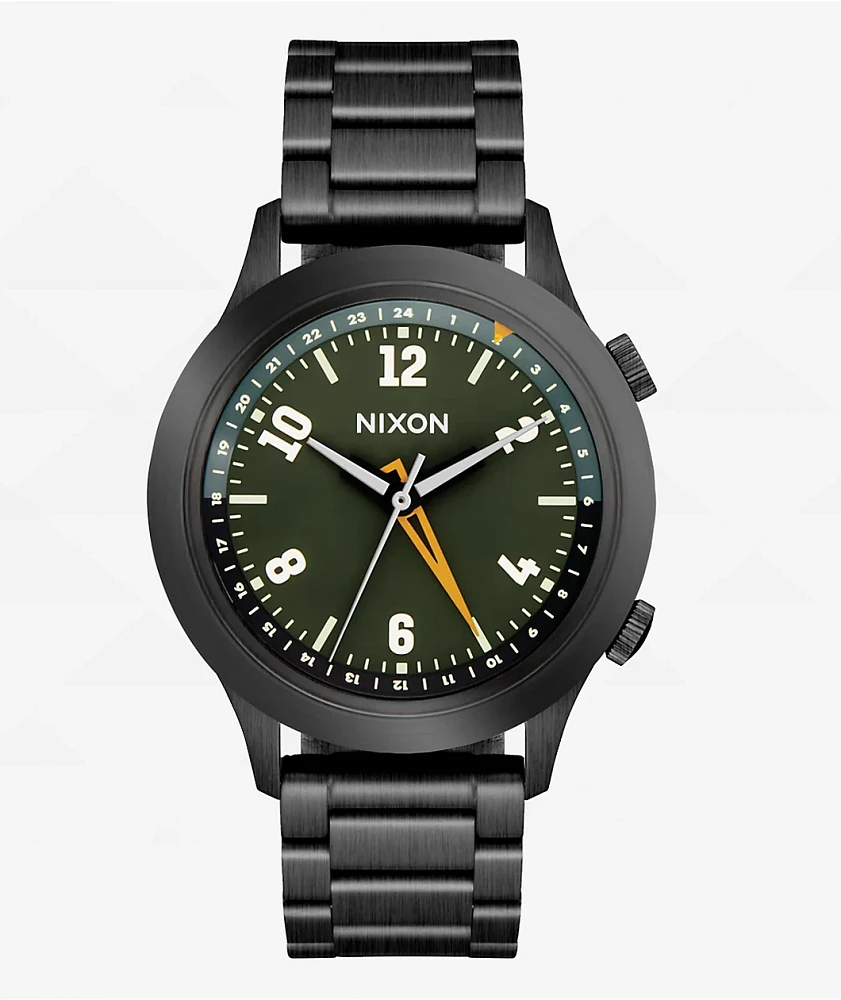 Nixon Drifter 40 Gunmetal & Kobu Green Analog Watch