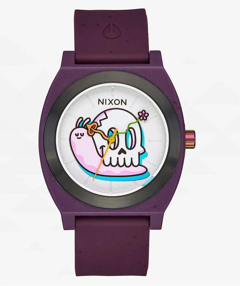 Nixon Hannah Eddy Time Teller OPP Purple Analog Watch