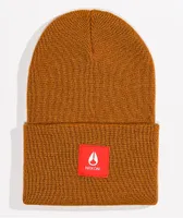 Nixon Hume Brown Beanie