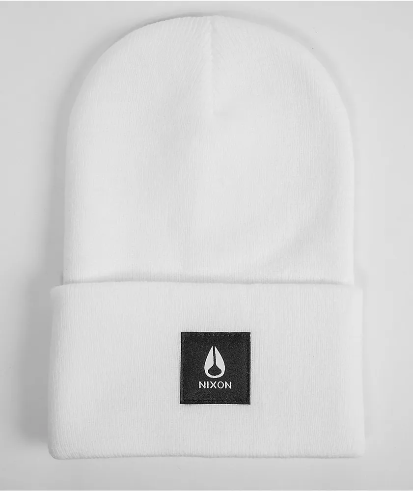 Nixon Hume White Beanie