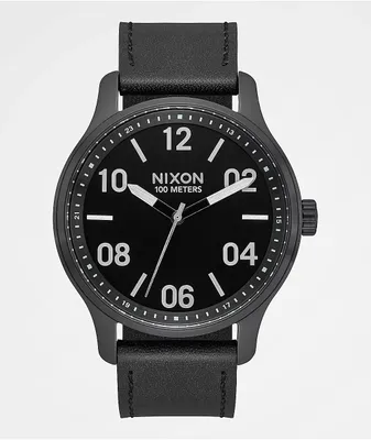 Nixon Patrol Black & Silver Analog Watch