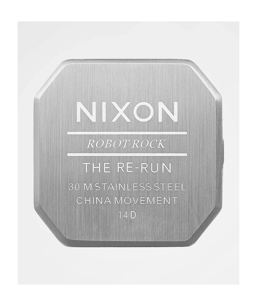 Nixon Re-Run Black & Silver Digital Watch