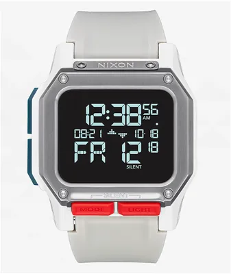 Nixon Regulus White & Grey Digital Watch