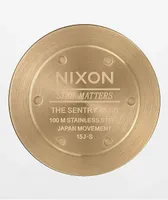 Nixon Sentry 38 SS Light Gold & Pink Watch