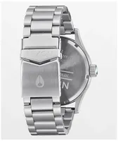 Nixon Sentry SS Stainless Steel & Sage Sunray Analog Watch