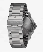 Nixon Smyth 44 Silver & Tunnel Black Ombre Analog Watch