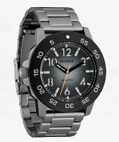 Nixon Smyth 44 Silver & Tunnel Black Ombre Analog Watch