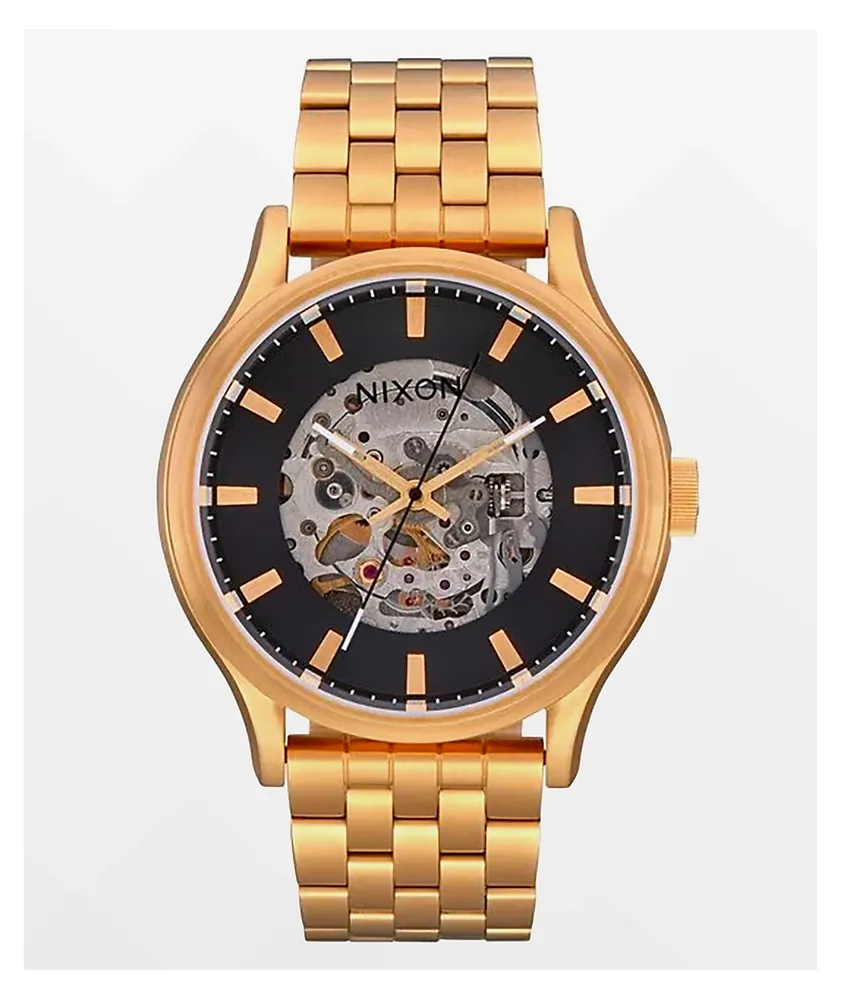 Nixon Spectra Black & Gold Analog Watch