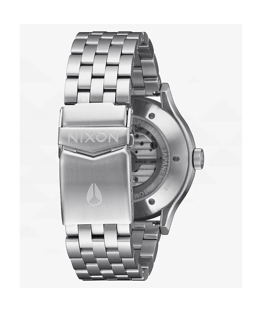 Nixon Spectra White & Silver Automatic Watch