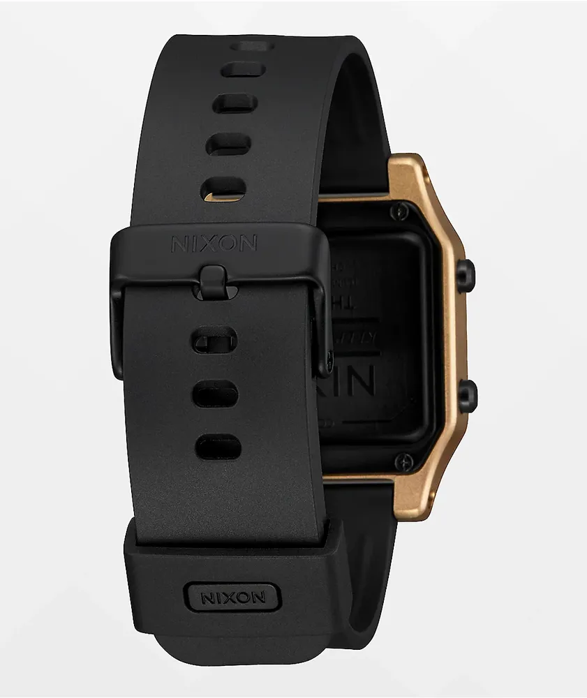 Nixon Staple Black & Gold Digital Watch