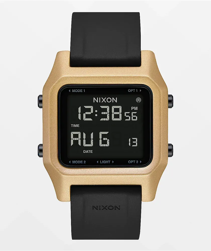 Nixon Staple Black & Gold Digital Watch