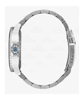 Nixon Stinger 44 Silver & Blue Solar Analog Watch