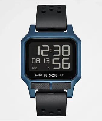 Nixon The Heat Black & Aqua Digital Watch