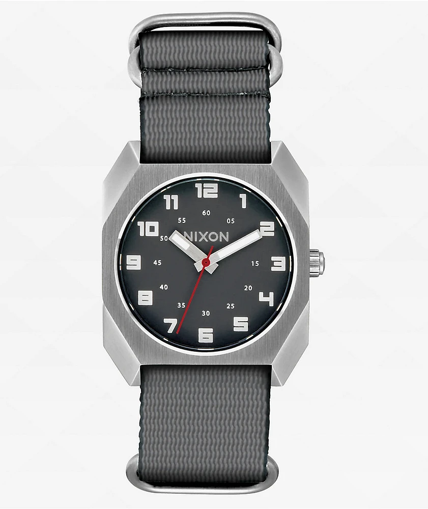 Nixon The Scout Silver & Charcoal Analog Watch