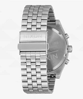 Nixon Time Teller Chrono Chrome & Black Analog Watch