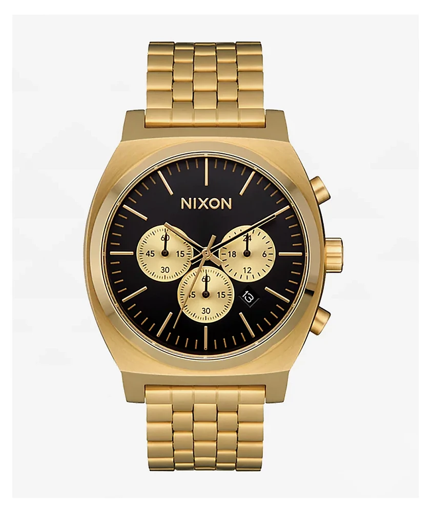 Nixon Time Teller Chrono Gold & Black Analog Watch