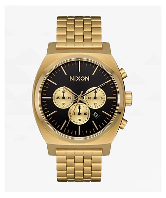 Nixon Time Teller Chrono Gold & Black Analog Watch