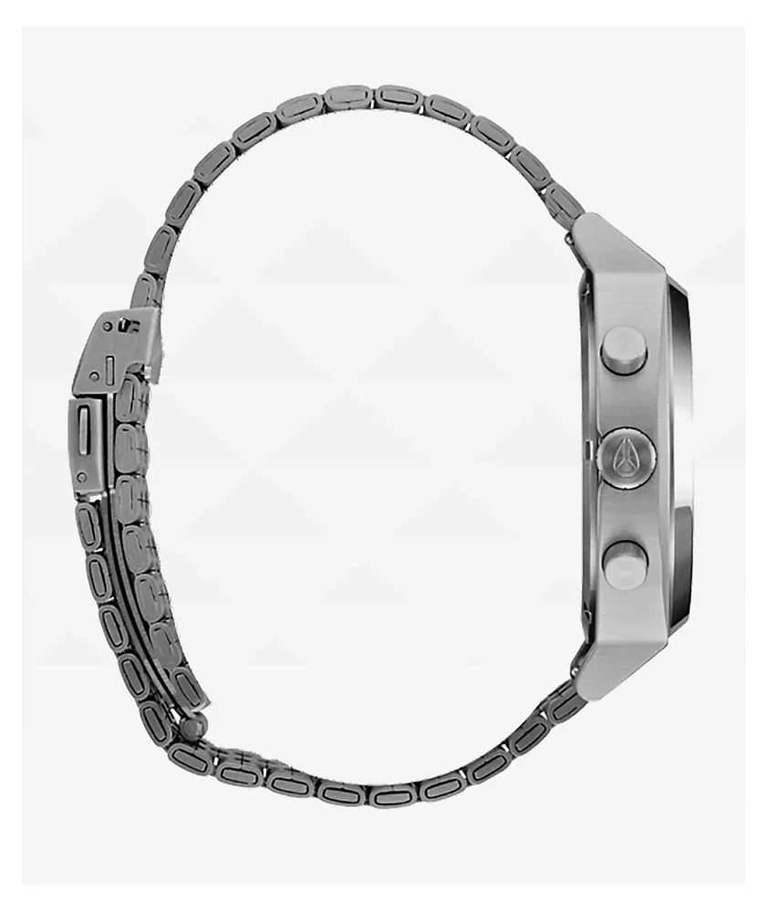Nixon Time Teller Chrono Silver & Midnight Analog Watch