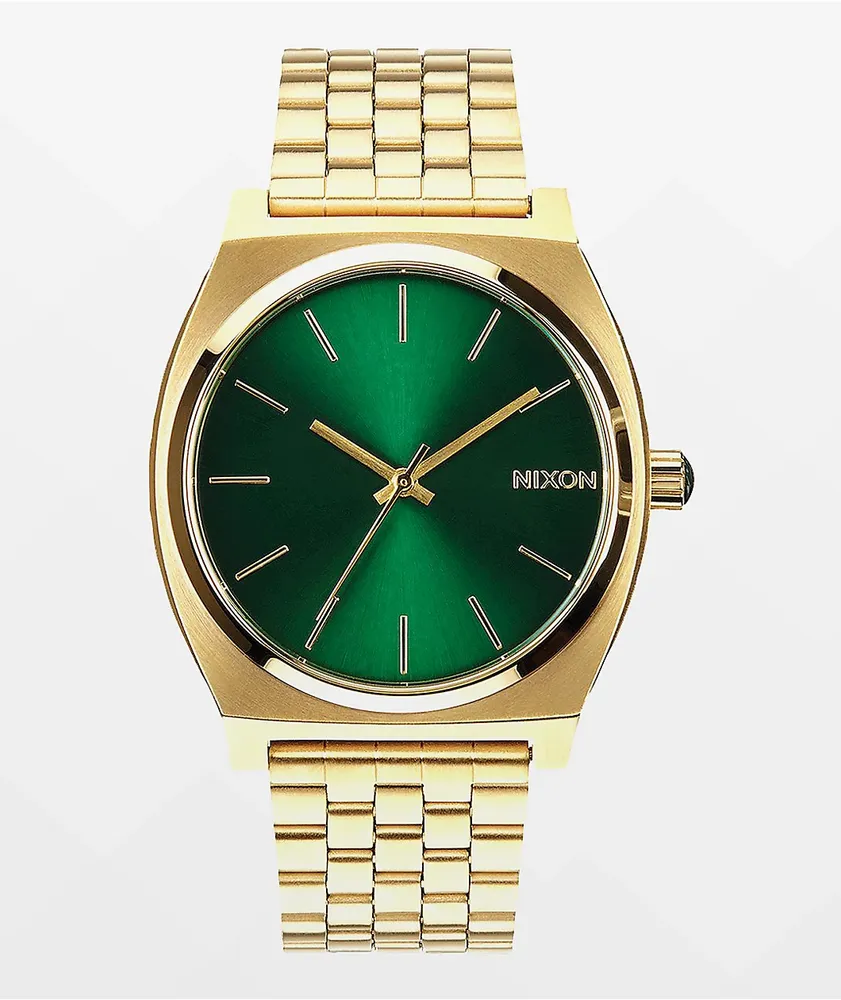 Nixon Time Teller Gold & Green Analog Watch