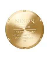 Nixon Time Teller Gold & White Watch