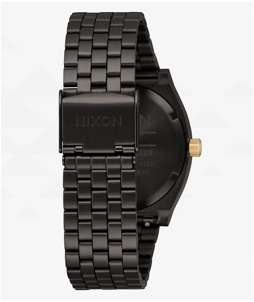 Nixon Time Teller Gunmetal & Blackberry Watch