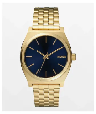 Nixon Time Teller Light Gold & Cobalt Analog Watch