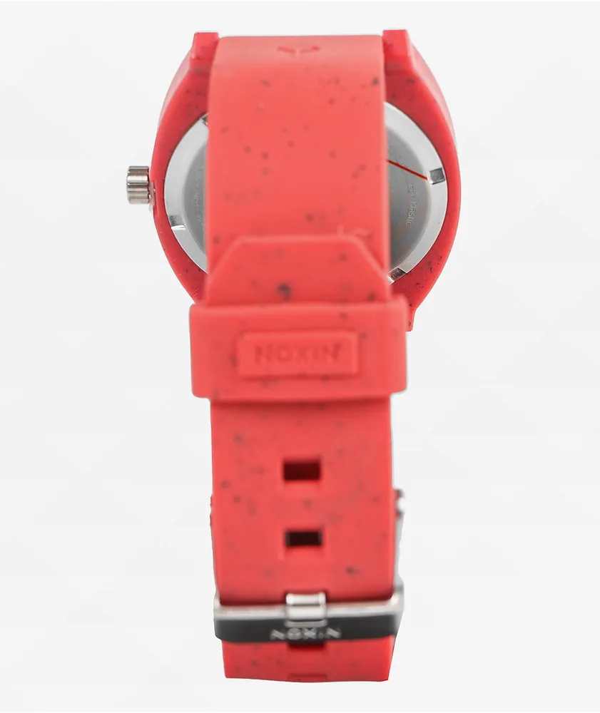 Nixon Time Teller OPP Red Analog Watch