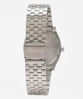 Nixon Time Teller Silver & Turquoise Analog Watch 