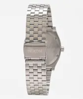 Nixon Time Teller Silver & Turquoise Analog Watch