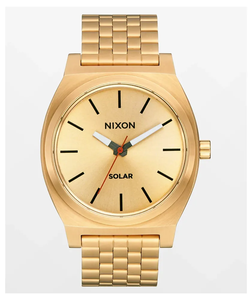 Nixon Time Teller Solar Gold & Black Analog Watch