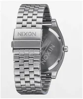 Nixon Time Teller Solar Silver & Dusty Blue Sunray Analog Watch