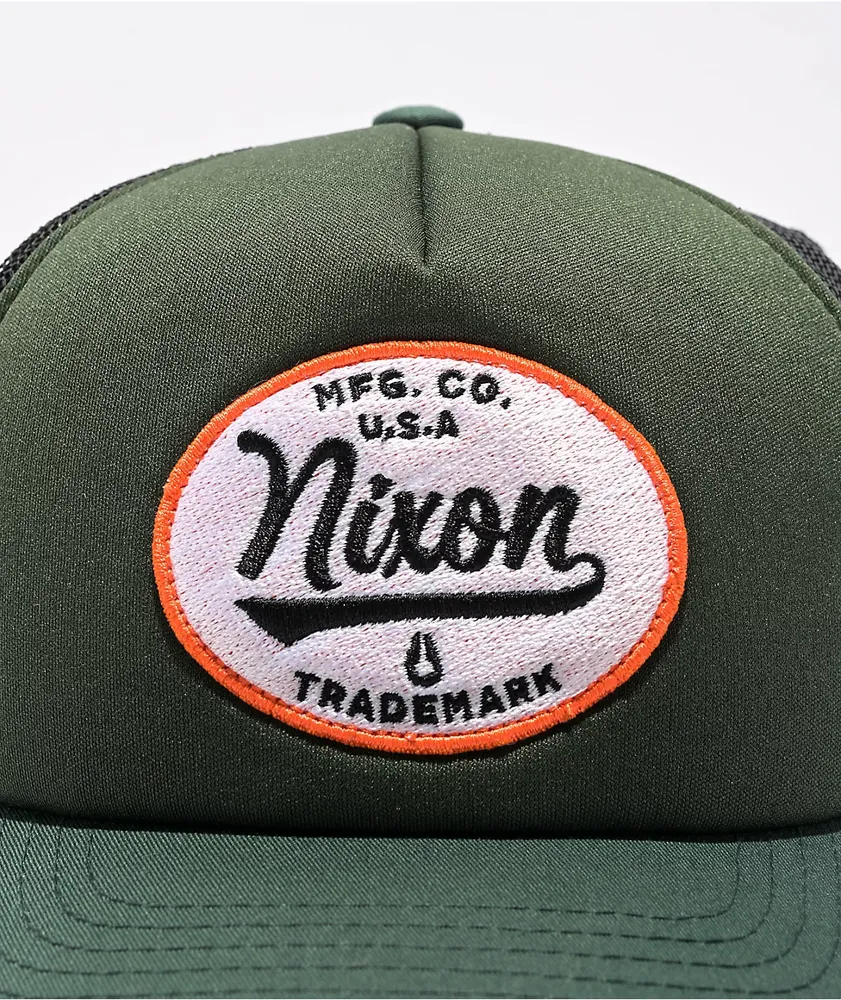 Nixon Tioga Dark Olive Trucker Hat