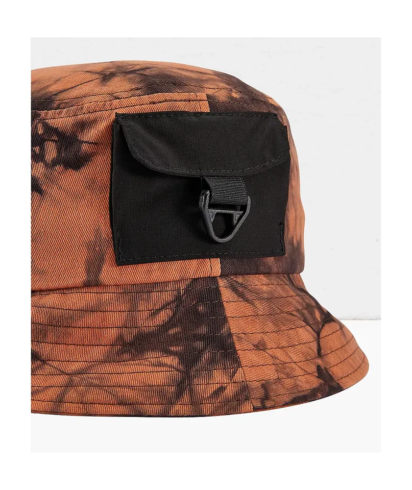 Nixon Trifle Brown & Black Tie Dye Bucket Hat