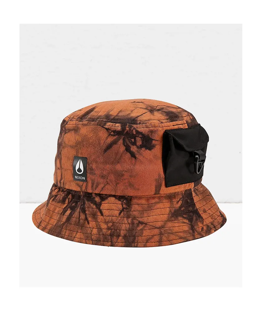 Nixon Trifle Brown & Black Tie Dye Bucket Hat