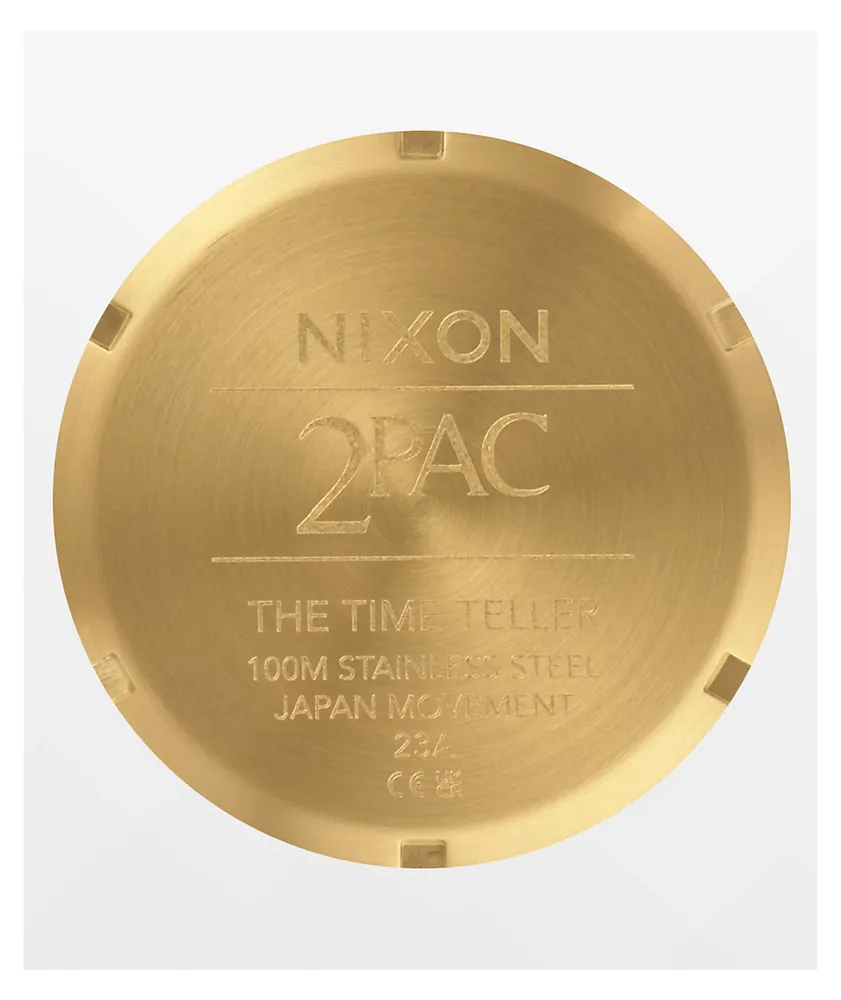 Time Teller 2PAC Collab Watch, Gold / Black