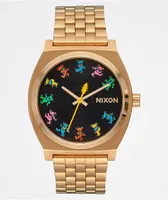 Nixon x The Grateful Dead Time Teller Dancing Bears Gold Analog Watch