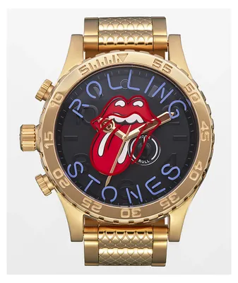 Nixon x The Rolling Stones 51-30 Gold Analog Watch