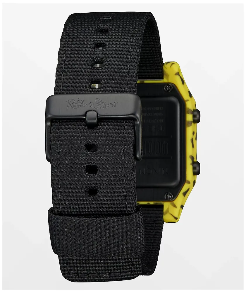 Nixon x The Rolling Stones Staple Black & Yellow Digital Watch