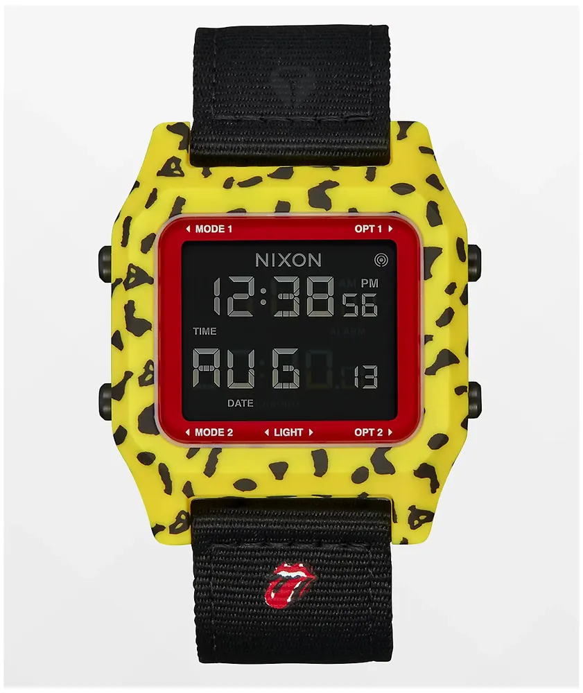 Nixon x The Rolling Stones Staple Black & Yellow Digital Watch