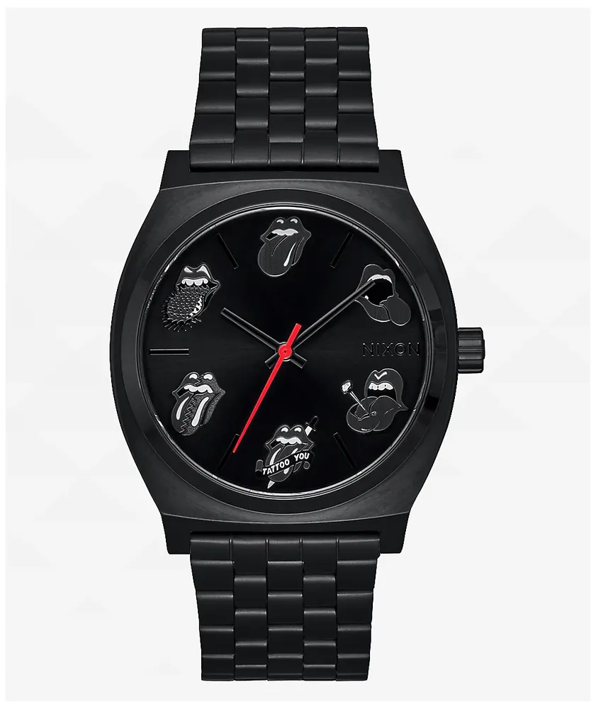 Nixon x The Rolling Stones Time Teller Black Analog Watch