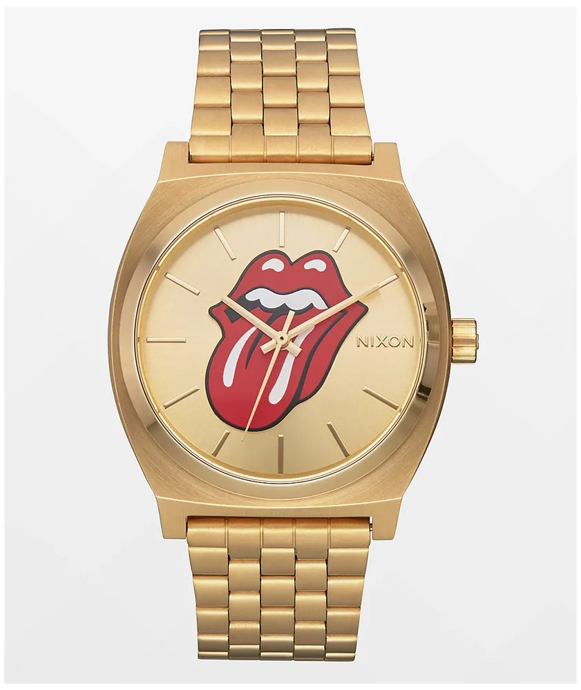 Nixon x The Rolling Stones Time Teller Gold Analog Watch