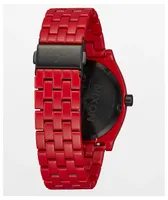 Nixon x The Rolling Stones Time Teller Red Analog Watch