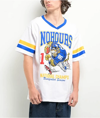 NoHours Champs White Football Jersey