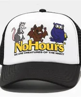 NoHours Creatures Black & White Trucker Hat