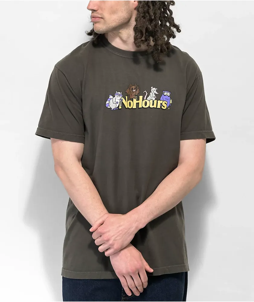 NoHours Creatures Charcoal T-Shirt